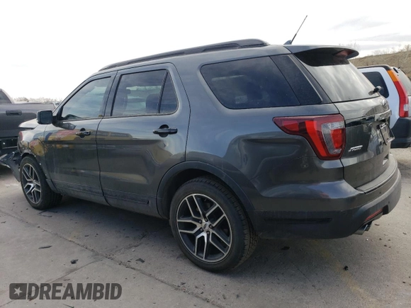 2018 Ford Explorer Sport with VIN 1FM5K8GT6JGA74154, listed as a Copart auction lot 47808035 with 61,974 mi miles and Salvage Title. Bid and sale history available at DreamBid. Image 2.