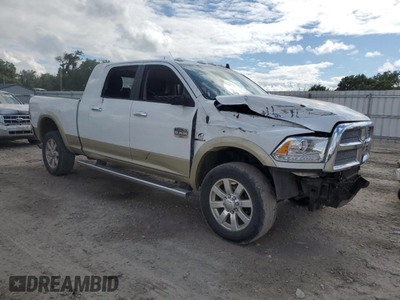 2015 Ram 2500 Longhorn with VIN 3C6UR5PL8FG577293, listed as a Copart auction lot 60233605 with 42,391 mi miles and Salvage title. Bid and sale history available at DreamBid. Image 4.