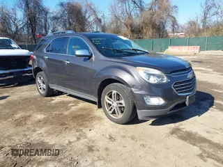 2016 Chevrolet Equinox LTZ with VIN 2GNFLGE34G6103007, listed as a IAAI auction lot 41645333 with 409,082 mi miles. Bid and sale history available at carsss.com. Image 1.