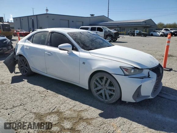 2020 Lexus IS 350 F Sport with VIN JTHGZ1B28L5037117, listed as a Copart auction lot 44354515 with 46,785 mi miles and Salvage title. Bid and sale history available at DreamBid. Image 4.
