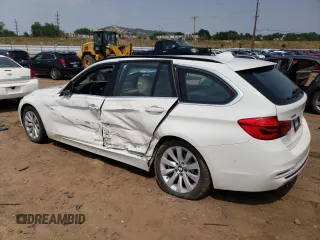 2018 BMW 3 Series 328d xDrive with VIN WBA8J1C53JA018885, listed as a Copart auction lot 64187624 with 84,392 mi miles and Salvage title. Bid and sale history available at DreamBid. Image 2.