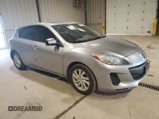 2012 Mazda 3 i Touring with VIN JM1BL1L8XC1605598, listed as a Copart auction lot 57154255 with 94,076 mi miles and Salvage title. Bid and sale history available at DreamBid. Image 4.