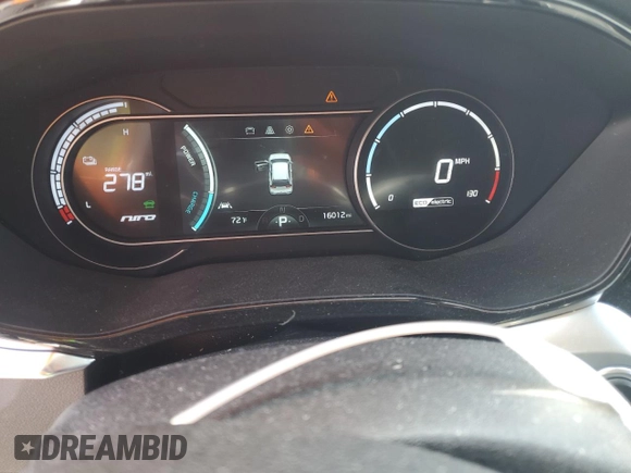 2022 Kia Niro S with VIN KNDCC3LG0N5161280, listed as a Copart auction lot 53946994 with 16,012 mi miles and Salvage Title. Bid and sale history available at DreamBid. Image 9.