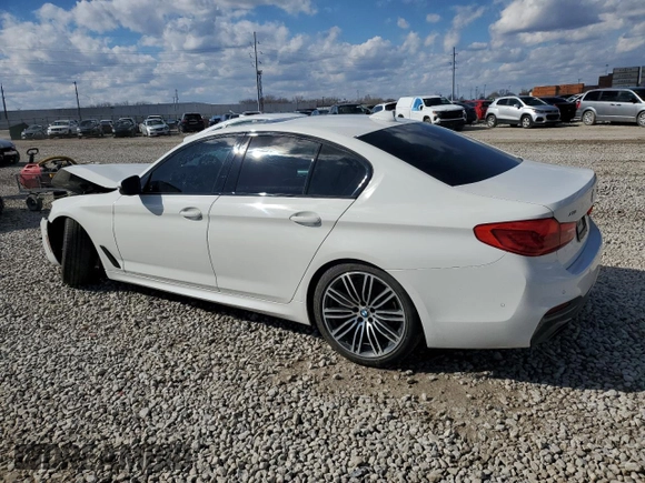 2019 BMW 5 Series 530i xDrive with VIN WBAJA7C50KG911549, listed as a Copart auction lot 50158135 with 91,390 mi miles and Salvage title. Bid and sale history available at DreamBid. Image 2.