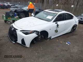 2023 Lexus IS with VIN JTHGZ1B27P5069238, listed as a IAAI auction lot 41145846 with 21,027 mi miles. Bid and sale history available at carsss.com. Image 2.