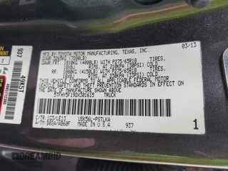 2013 Toyota Tundra Limited z VIN 5TFHY5F19DX301615, wystawiony jako IAAI lot #41837145 z przebiegiem 136 398 mil mil oraz . Historia ofert i sprzedaży dostępna na DreamBid. Obrazek 9.