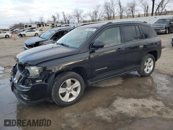 2015 Jeep Compass High Altitude Edition with VIN 1C4NJDEBXFD217481, listed as a Copart auction lot 41563165 with 180,626 mi miles and Salvage Title. Bid and sale history available at carsss.com. Image 1.