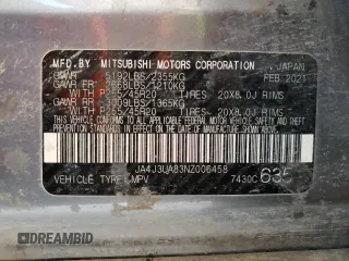 2022 Mitsubishi Outlander SE z VIN JA4J3UA83NZ006458, wystawiony jako Copart lot #51018605 z przebiegiem 77 731 mil mil oraz Szkoda całkowita • Salvage title. Historia ofert i sprzedaży dostępna na DreamBid. Obrazek 15.