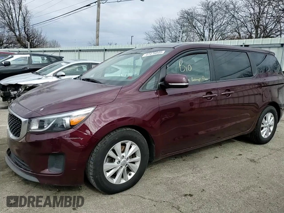2017 Kia Sedona LX with VIN KNDMB5C16H6226582, listed as a Copart auction lot 47476845 with 163,479 mi miles and Salvage Title. Bid and sale history available at carsss.com. Image 11.