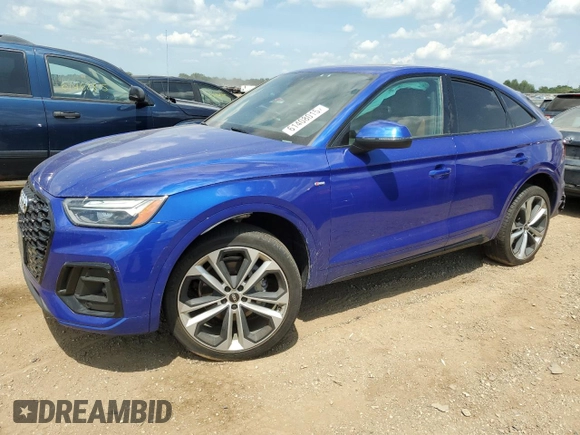 2022 Audi Q5 Sportback S line Premium Plus with VIN WA15AAFY2N2015563, listed as a Copart auction lot 61408015 with 43,561 mi miles and Salvage title. Bid and sale history available at DreamBid. Image 1.