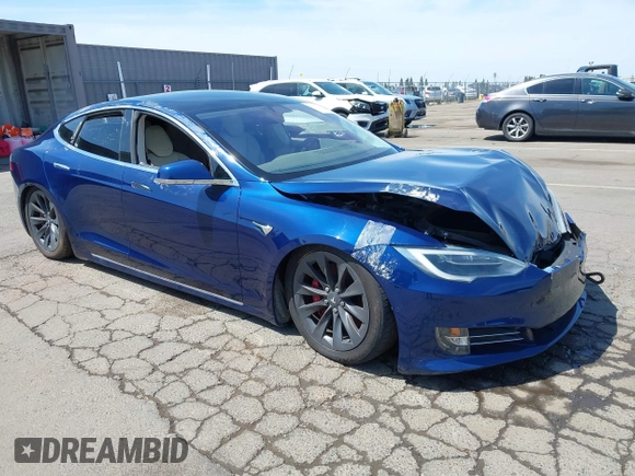2017 Tesla Model S 100D with VIN 5YJSA1E44HF220391, listed as a IAAI auction lot 37381201 with Not Provided miles and . Bid and sale history available at DreamBid. Image 1.
