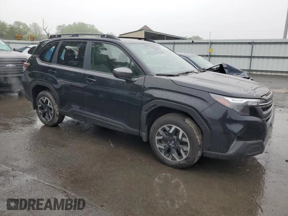 2025 Subaru Forester Premium with VIN JF2SLDDCXSH508638, listed as a Copart auction lot 57201385 with 7,737 mi miles and Salvage title. Bid and sale history available at DreamBid. Image 4.