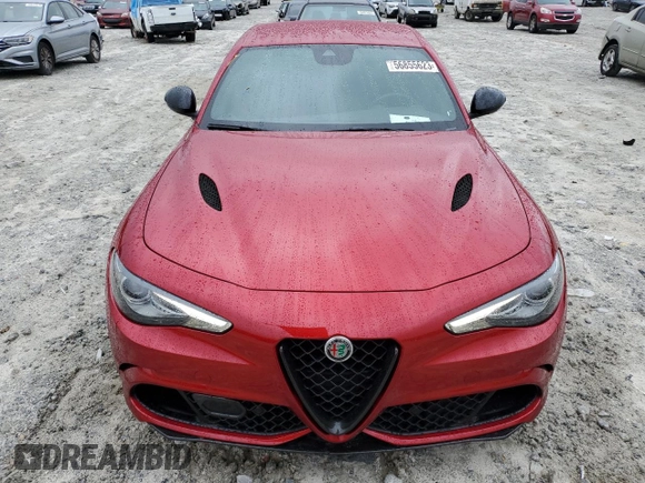 2022 Alfa Romeo Giulia Quadrifoglio with VIN ZARFAMEV2N7660872, listed as a Copart auction lot 56855623 with 14,720 mi miles and . Bid and sale history available at DreamBid. Image 5.