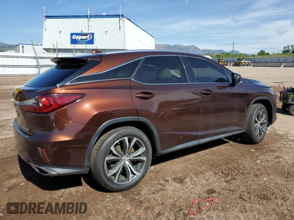 2017 Lexus RX 350 with VIN 2T2BZMCA4HC057387, listed as a Copart auction lot 58075095 with 23,492 mi miles and Salvage title. Bid and sale history available at DreamBid. Image 3.