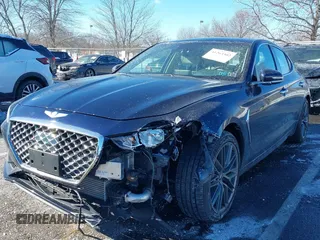 2019 Genesis G70 2.0T Advanced with VIN KMTG64LA0KU036566, listed as a IAAI auction lot 41263302 with 23,331 mi miles. Bid and sale history available at carsss.com. Image 17.