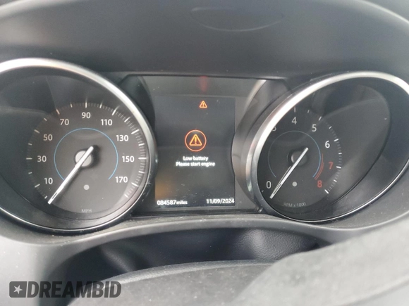2019 Jaguar F-Pace 25t Premium with VIN SADCJ2FX7KA398240, listed as a Copart auction lot 79866184 with 84,587 mi miles and Salvage Title. Bid and sale history available at DreamBid. Image 9.
