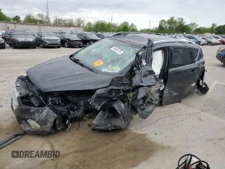 2019 Ford Escape Titanium with VIN 1FMCU9J92KUA82033, listed as a Copart auction lot 56686235 with Not provided miles and Salvage title. Bid and sale history available at DreamBid. Image 1.