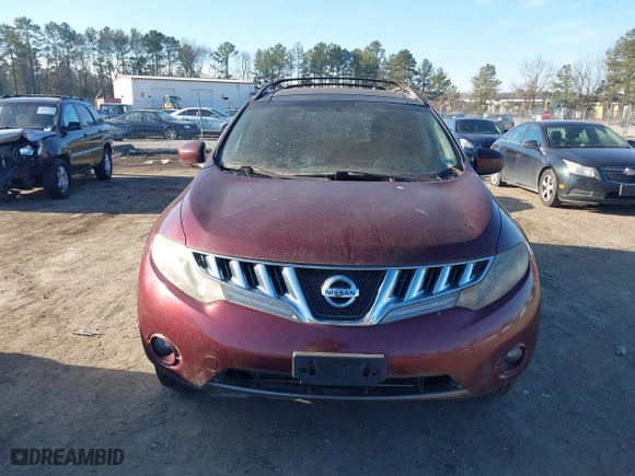 2010 Nissan Murano SL with VIN JN8AZ1MW3AW124863, listed as a IAAI auction lot 41670932 with 221,730 mi miles. Bid and sale history available at carsss.com. Image 6.