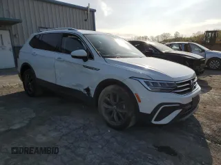 2022 Volkswagen Tiguan SE with VIN 3VV2B7AX4NM089729, listed as a Copart auction lot 55152505 with 49,135 mi miles and Salvage title. Bid and sale history available at DreamBid. Image 4.