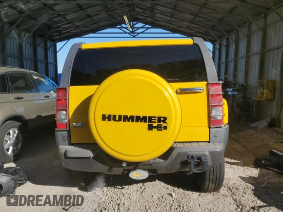 2006 Hummer H3 with VIN 5GTDN136568163593, listed as a Copart auction lot 88664575 with 128,171 mi miles and Salvage Title. Bid and sale history available at DreamBid. Image 6.