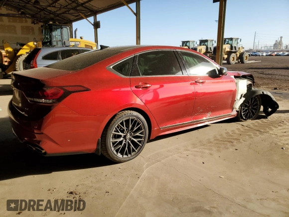 2020 Genesis G80 3.3T Sport with VIN KMTFN4JB3LU329745, listed as a Copart auction lot 78440464 with 24,089 mi miles and Salvage Title. Bid and sale history available at carsss.com. Image 3.