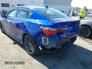 2019 Acura ILX w/Premium/A-Spec Pkg with VIN 19UDE2F80KA001840, listed as a IAAI auction lot 41838274 with 55,480 mi miles. Bid and sale history available at carsss.com. Image 3.