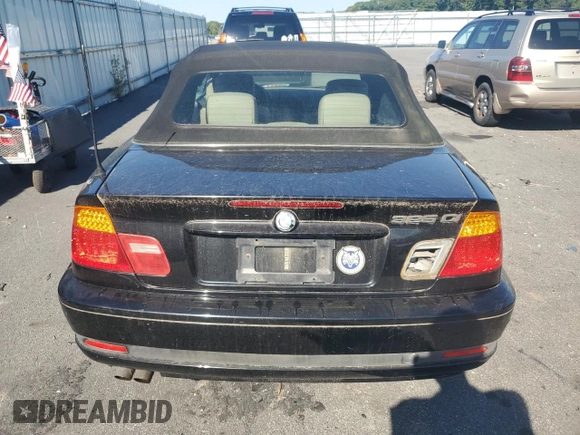 2004 BMW 3 Series 325Ci with VIN WBABW33404PL30710, listed as a Copart auction lot 70912584 with 164,976 mi miles and Clean Title. Bid and sale history available at carsss.com. Image 6.