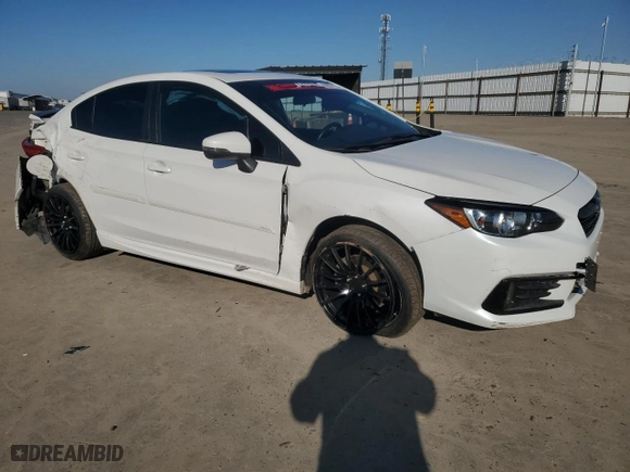 2020 Subaru Impreza Sport with VIN 4S3GKAM63L3603220, listed as a Copart auction lot 88357175 with 38,521 mi miles and Salvage Title. Bid and sale history available at carsss.com. Image 4.