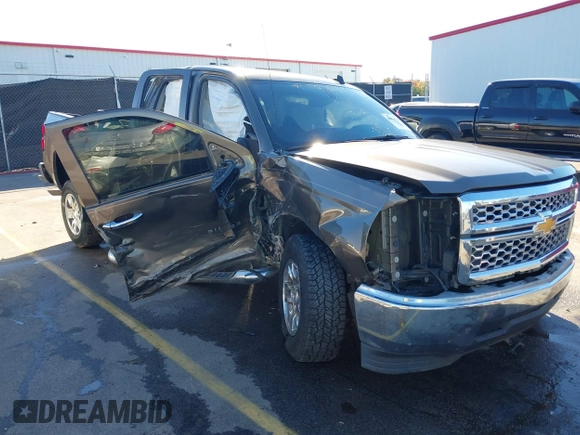 2014 Chevrolet Silverado 1500 LT with VIN 1GCRCREH5EZ165367, listed as a IAAI auction lot 41076729 with 130,425 mi miles and . Bid and sale history available at DreamBid. Image 1.