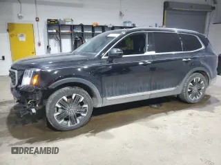 2023 Kia Telluride SX Prestige с VIN 5XYP5DGC7PG338443, выставлен на аукционе Copart как лот 42247525 с пробегом 37 337 миль миль и Списание • Salvage title. История ставок и продаж доступна на DreamBid. Изображение 1.