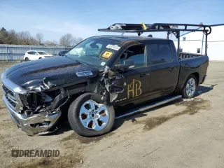 2022 Ram 1500 Big Horn with VIN 1C6SRFFT2NN377241, listed as a Copart auction lot 46450875 with 67,741 mi miles and Salvage title. Bid and sale history available at DreamBid. Image 1.
