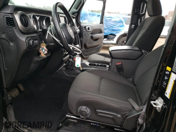 2022 Jeep Wrangler Unlimited Sport S with VIN 1C4HJXDGXNW242038, listed as a Copart auction lot 44771015 with 40,582 mi miles and Salvage Title. Bid and sale history available at DreamBid. Image 7.