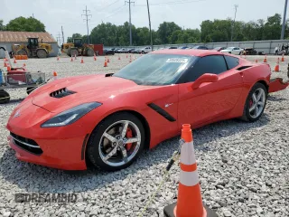2014 Chevrolet Corvette 2LT with VIN 1G1YC2D76E5117047, listed as a Copart auction lot 59608325 with 33,085 mi miles and Salvage title. Bid and sale history available at DreamBid. Image 1.