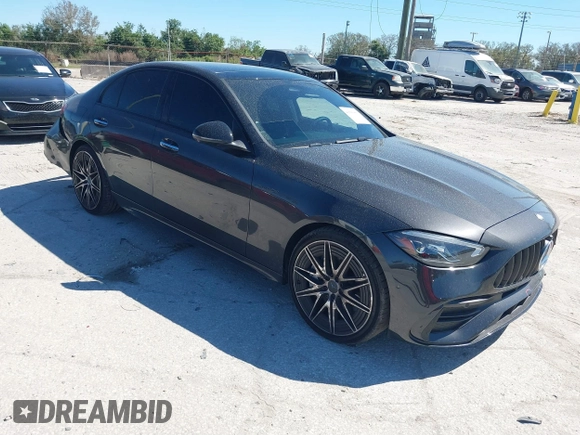 2024 Mercedes-Benz C 43 AMG with VIN W1KAF8HB4RR158637, listed as a IAAI auction lot 41586886 with 3,022 mi miles and . Bid and sale history available at DreamBid. Image 1.