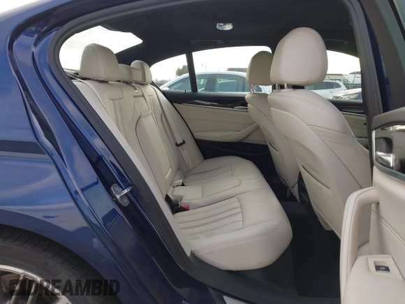2019 BMW 5 Series 530e iPerformance with VIN WBAJA9C52KB398782, listed as a IAAI auction lot 41902660 with 37,857 mi miles. Bid and sale history available at carsss.com. Image 8.