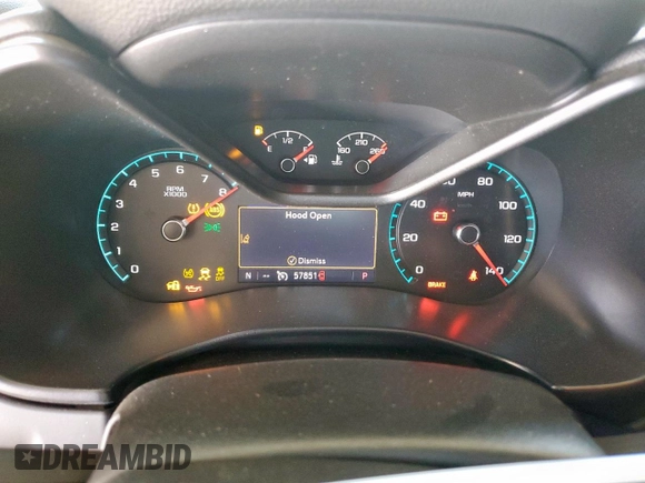 2020 Chevrolet Colorado 2WD LT with VIN 1GCGSCEN0L1110706, listed as a Copart auction lot 62019685 with 57,851 mi miles and Salvage title. Bid and sale history available at DreamBid. Image 9.