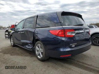 2018 Honda Odyssey EX-L with VIN 5FNRL6H72JB092475, listed as a Copart auction lot 53069805 with 54,645 mi miles and Salvage Title. Bid and sale history available at carsss.com. Image 2.