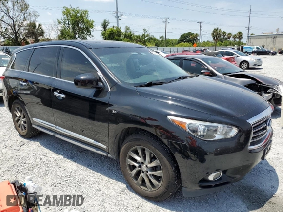 2015 Infiniti QX60 with VIN 5N1AL0MM0FC513356, listed as a Copart auction lot 58204695 with 178,423 mi miles and Clean title. Bid and sale history available at DreamBid. Image 4.