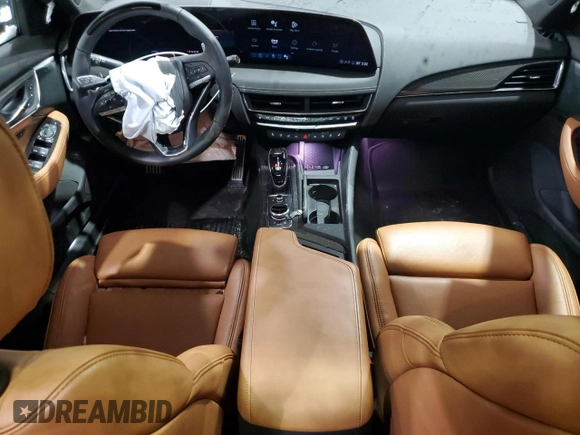 2025 Cadillac CT5 Sport with VIN 1G6DU5RK9S0113510, listed as a Copart auction lot 41773495 with 1,019 mi miles and Salvage Title. Bid and sale history available at DreamBid. Image 8.