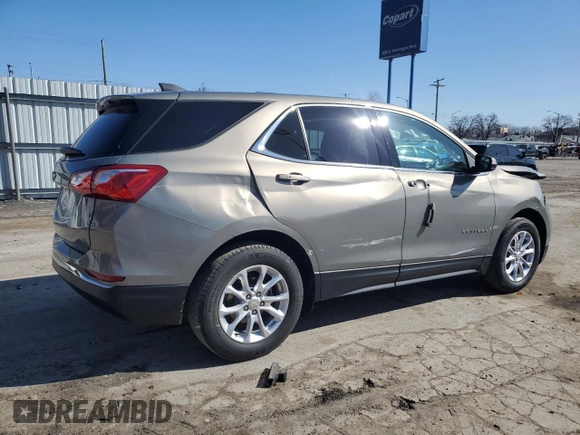 2019 Chevrolet Equinox LT with VIN 3GNAXKEV2KS503581, listed as a Copart auction lot 50721145 with 87,329 mi miles and Salvage Title. Bid and sale history available at DreamBid. Image 3.