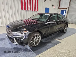 2025 Genesis G70 2.5T with VIN KMTG34SC0SU151938, listed as a Copart auction lot 64726775 with 15,493 mi miles and Clean title. Bid and sale history available at DreamBid. Image 1.