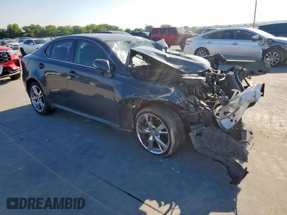 2010 Lexus IS 250 with VIN JTHBF5C21A2095741, listed as a Copart auction lot 58393055 with Not provided miles and Salvage title. Bid and sale history available at DreamBid. Image 4.