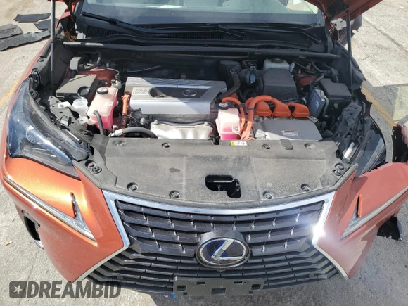2021 Lexus NX 300h with VIN JTJGJRDZ9M2157039, listed as a Copart auction lot 49714395 with 63,847 mi miles and Salvage Title. Bid and sale history available at DreamBid. Image 14.