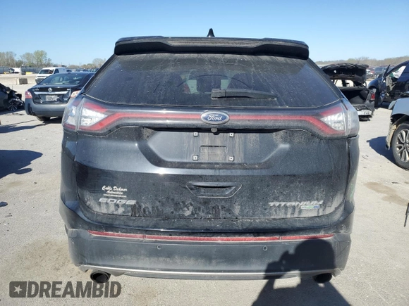 2017 Ford Edge Titanium with VIN 2FMPK4K93HBC03806, listed as a Copart auction lot 50643634 with 136,573 mi miles and Salvage Title. Bid and sale history available at carsss.com. Image 6.