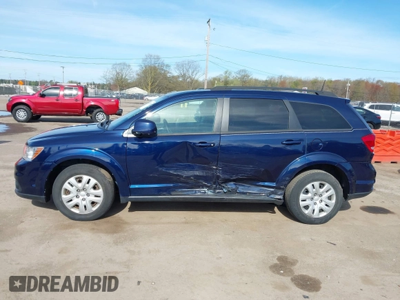 2019 Dodge Journey SE with VIN 3C4PDCBB9KT731969, listed as a IAAI auction lot 42107326 with 55,346 mi miles and . Bid and sale history available at DreamBid. Image 14.