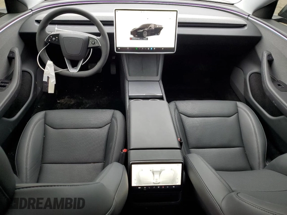 2025 Tesla Model 3 Long Range with VIN 5YJ3E1EA0SF890851, listed as a Copart auction lot 88960465 with 755 mi miles and Salvage Title. Bid and sale history available at DreamBid. Image 8.