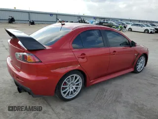 2015 Mitsubishi Lancer Evolution GSR with VIN JA32W8FV5FU014212, listed as a Copart auction lot 44785485 with 81,856 mi miles and Salvage Title. Bid and sale history available at carsss.com. Image 3.