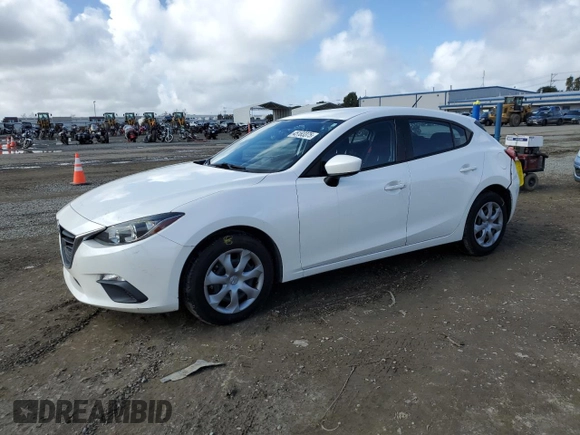 2016 Mazda 3 i Sport with VIN JM1BM1J79G1287549, listed as a Copart auction lot 45183375 with 43,123 mi miles and Salvage Title. Bid and sale history available at DreamBid. Image 1.