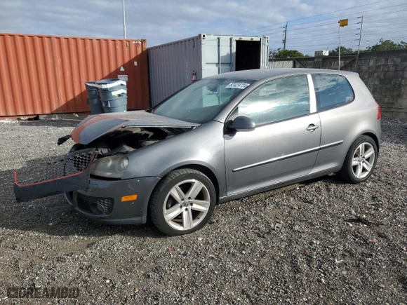 2007 Volkswagen Rabbit with VIN WVWBR71K97W130891, listed as a Copart auction lot 82429724 with 222,010 mi miles and Salvage Title. Bid and sale history available at carsss.com. Image 1.