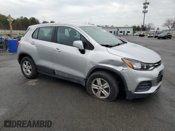 2017 Chevrolet Trax LS with VIN KL7CJNSB4HB210121, listed as a Copart auction lot 53154595 with 51,044 mi miles and Salvage Title. Bid and sale history available at carsss.com. Image 4.
